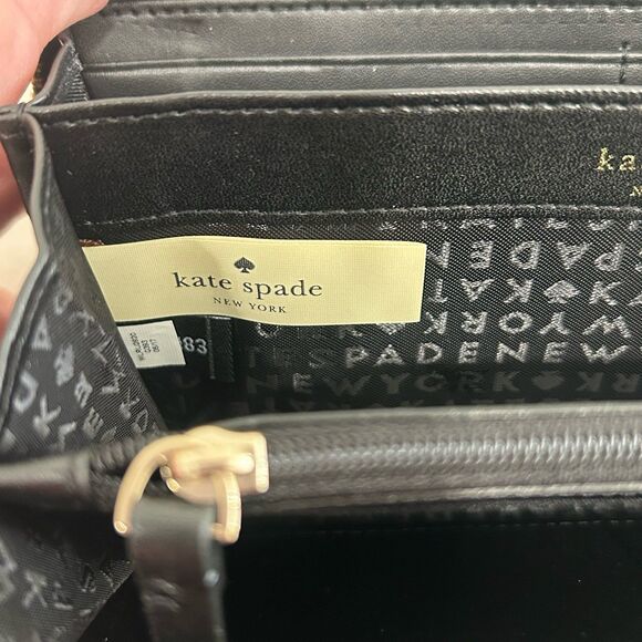 Kate Spade Wallet Women's Color Black New York Grove Street Neda Leather - Picture 6 of 12